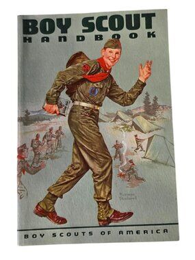 Vintage 1960s Boy Scout Handbook 6th Edition -Norman Rockwell Cover art
